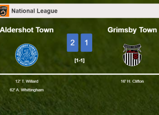 Aldershot Town defeats Grimsby Town 2-1
