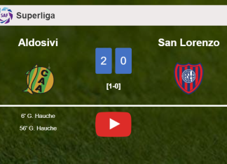 G. Hauche scores a double to give a 2-0 win to Aldosivi over San Lorenzo. HIGHLIGHTS