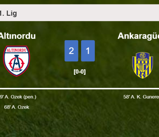 Altınordu tops Ankaragücü 2-1 with A. Ozek scoring a double
