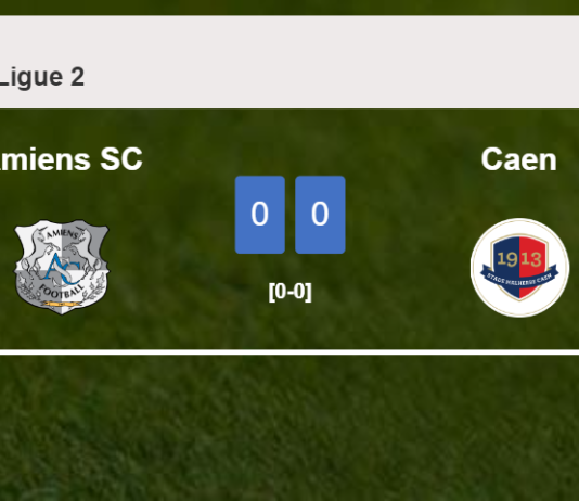 Amiens SC draws 0-0 with Caen on Saturday