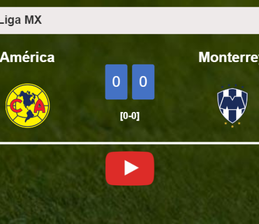 América draws 0-0 with Monterrey with R. Martinez missing a penalt. HIGHLIGHTS