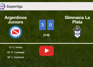 Argentinos Juniors prevails over Gimnasia La Plata 3-0. HIGHLIGHTS