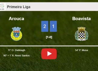 Arouca steals a 2-1 win against Boavista. HIGHLIGHTS