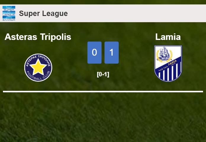 Lamia prevails over Asteras Tripolis 1-0 with a late and unfortunate own goal from R. Garcia