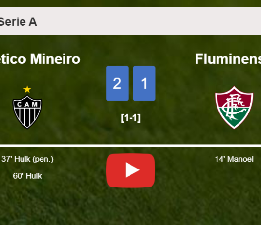 Atlético Mineiro recovers a 0-1 deficit to conquer Fluminense 2-1 with H.  scoring 2 goals. HIGHLIGHTS