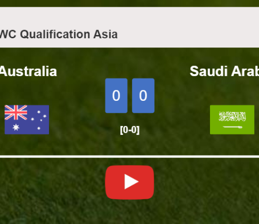 Australia draws 0-0 with Saudi Arabia on Thursday. HIGHLIGHTS
