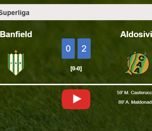Aldosivi prevails over Banfield 2-0 on Friday. HIGHLIGHTS