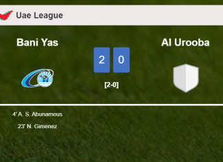 Bani Yas defeats Al Urooba 2-0 on Saturday