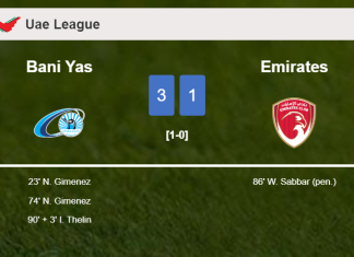 Bani Yas tops Emirates 3-1
