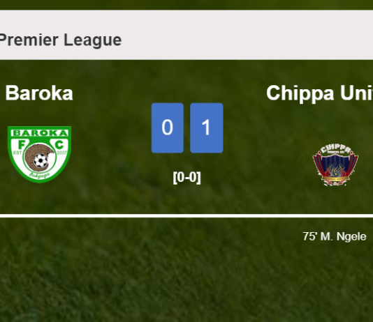 Chippa United prevails over Baroka 1-0 with a goal scored by M. Ngele