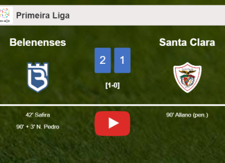 Belenenses clutches a 2-1 win against Santa Clara. HIGHLIGHTS