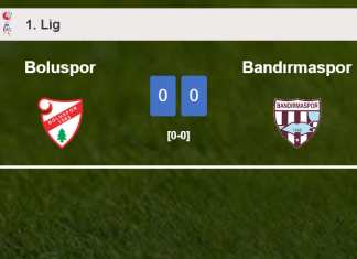 Boluspor draws 0-0 with Bandırmaspor on Saturday