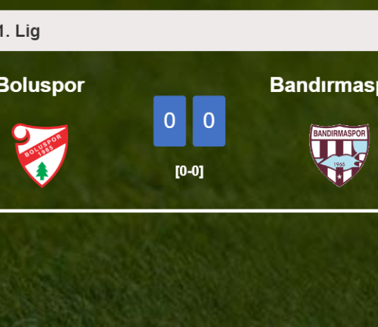Boluspor draws 0-0 with Bandırmaspor on Saturday
