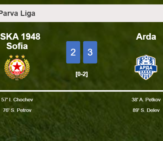 Arda overcomes CSKA 1948 Sofia 3-2