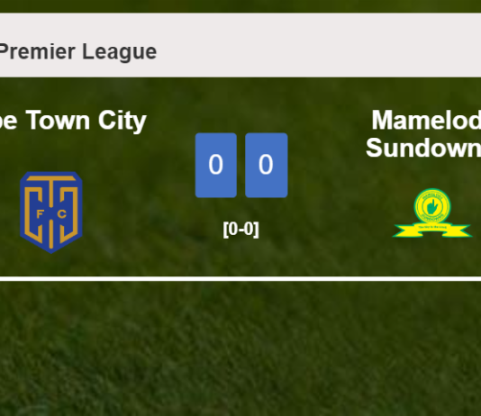 Cape Town City draws 0-0 with Mamelodi Sundowns on Saturday