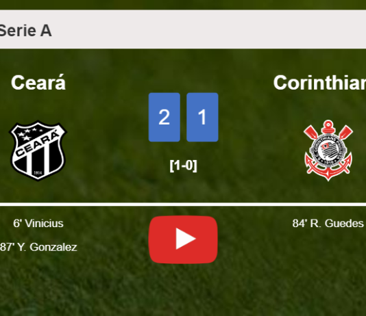 Ceará seizes a 2-1 win against Corinthians. HIGHLIGHTS