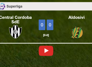 Central Cordoba SdE draws 0-0 with Aldosivi on Tuesday. HIGHLIGHTS
