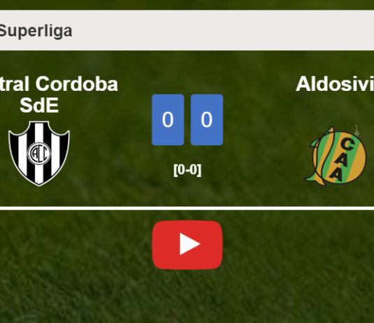 Central Cordoba SdE draws 0-0 with Aldosivi on Tuesday. HIGHLIGHTS