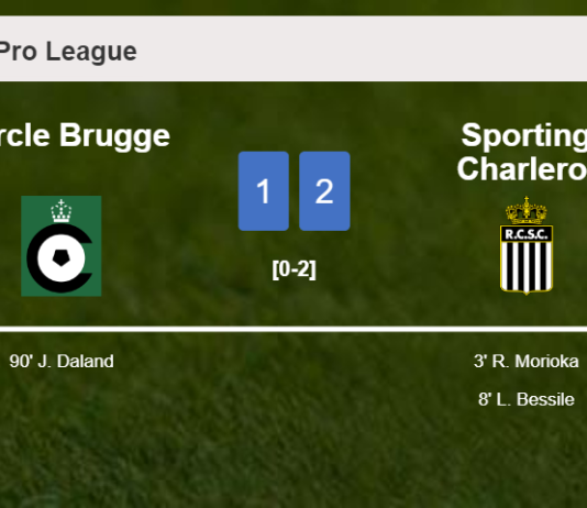 Sporting Charleroi seizes a 2-1 win against Cercle Brugge