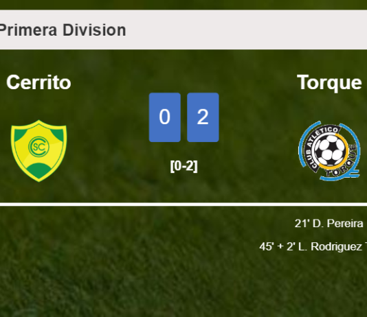 Torque prevails over Cerrito 2-0 on Sunday