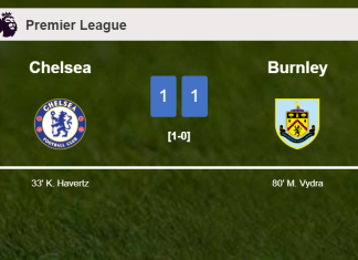 Chelsea and Burnley draw 1-1 on Saturday