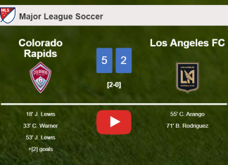 Colorado Rapids annihilates Los Angeles FC 5-2 with a superb match. HIGHLIGHTS