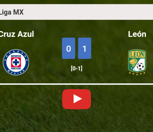 León prevails over Cruz Azul 1-0 with a late and unfortunate own goal from I. Rivero. HIGHLIGHTS