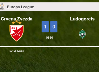Crvena Zvezda prevails over Ludogorets 1-0 with a goal scored by M. Ivanic