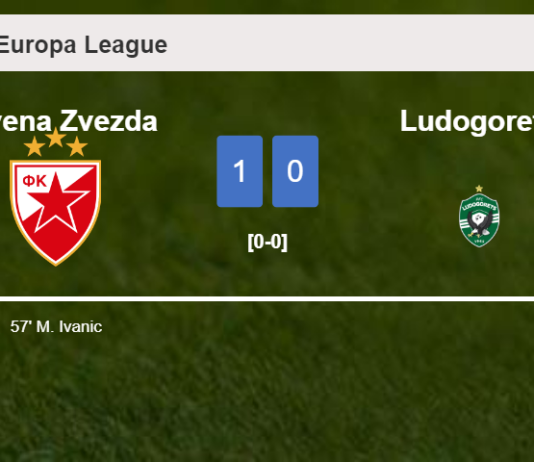Crvena Zvezda prevails over Ludogorets 1-0 with a goal scored by M. Ivanic