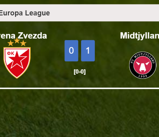Midtjylland tops Crvena Zvezda 1-0 with a late and unfortunate own goal from G. Kanga