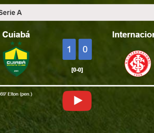 Cuiabá prevails over Internacional 1-0 with a goal scored by E. . HIGHLIGHTS