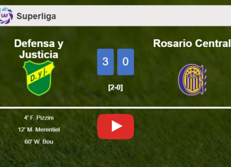 Defensa y Justicia beats Rosario Central 3-0. HIGHLIGHTS