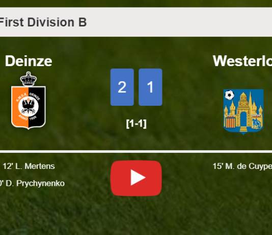 Deinze beats Westerlo 2-1. HIGHLIGHTS