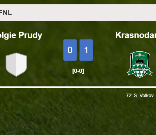 Krasnodar II conquers Dolgie Prudy 1-0 with a goal scored by S. Volkov
