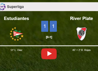 Estudiantes and River Plate draw 1-1 on Sunday. HIGHLIGHTS