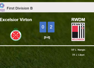 RWDM beats Excelsior Virton 2-0 on Sunday