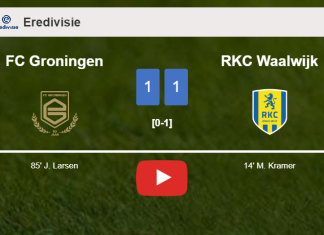 FC Groningen clutches a draw against RKC Waalwijk. HIGHLIGHTS