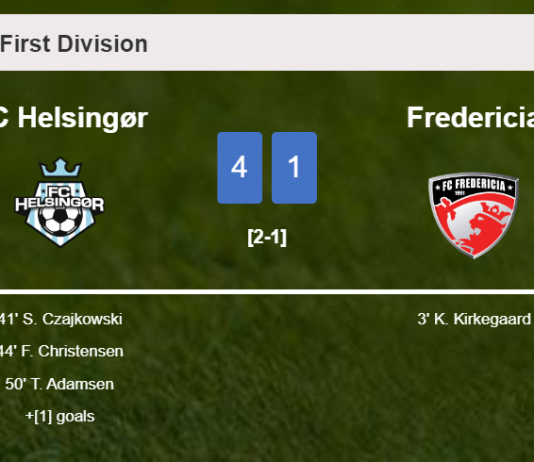 FC Helsingør liquidates Fredericia 4-1 with a superb performance