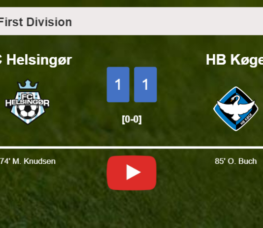 HB Køge clutches a draw against FC Helsingør. HIGHLIGHTS
