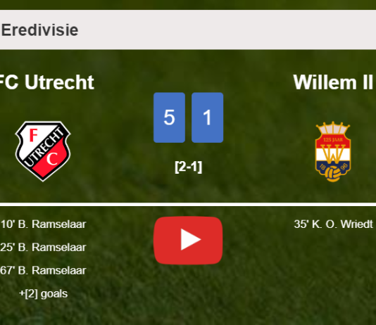 FC Utrecht estinguishes Willem II 5-1 with an outstanding performance. HIGHLIGHTS