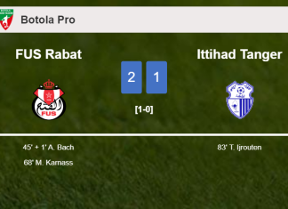 FUS Rabat recovers a 0-1 deficit to top Ittihad Tanger 2-1