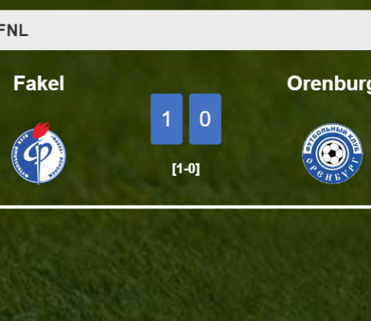 Fakel overcomes Orenburg 1-0 with a late and unfortunate own goal from E. Goshev