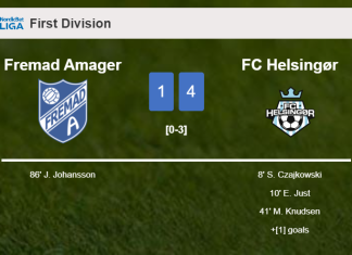 FC Helsingør tops Fremad Amager 4-1
