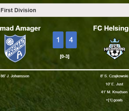 FC Helsingør tops Fremad Amager 4-1