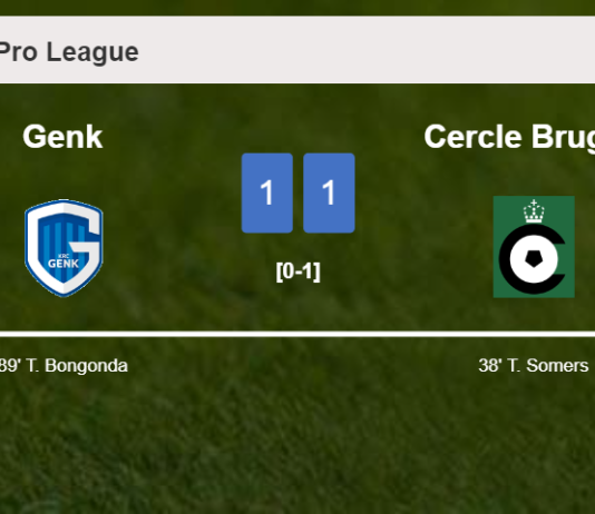 Genk seizes a draw against Cercle Brugge