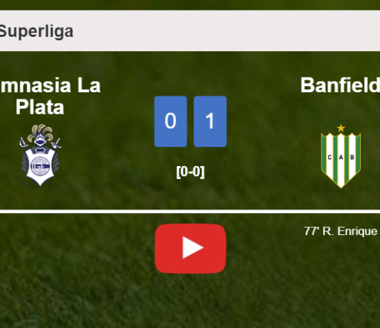 Banfield defeats Gimnasia La Plata 1-0 with a goal scored by R. Enrique. HIGHLIGHTS