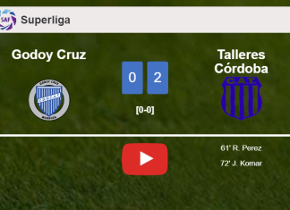 Talleres Córdoba surprises Godoy Cruz with a 2-0 win. HIGHLIGHTS