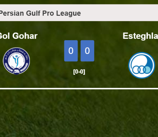 Gol Gohar draws 0-0 with Esteghlal on Wednesday