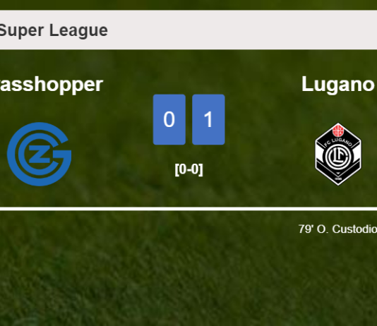 Lugano overcomes Grasshopper 1-0 with a goal scored by O. Custodio