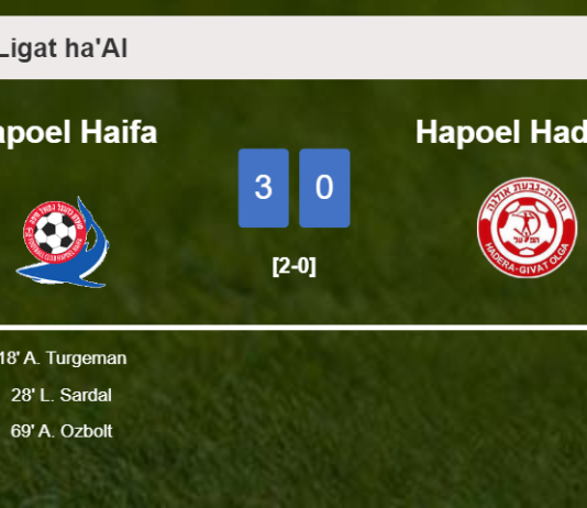 Hapoel Haifa tops Hapoel Hadera 3-0